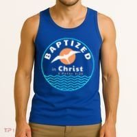 Baptized In Christ Christian Adult Baptism Tank Top thumb 3