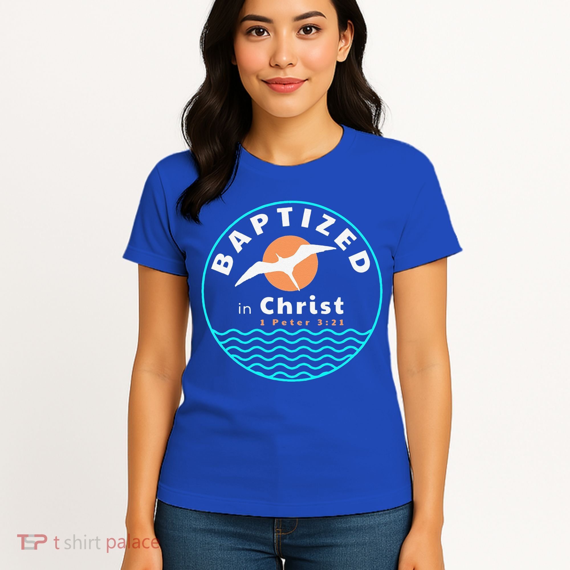 Baptized In Christ Christian Adult Baptism Women's T-Shirt