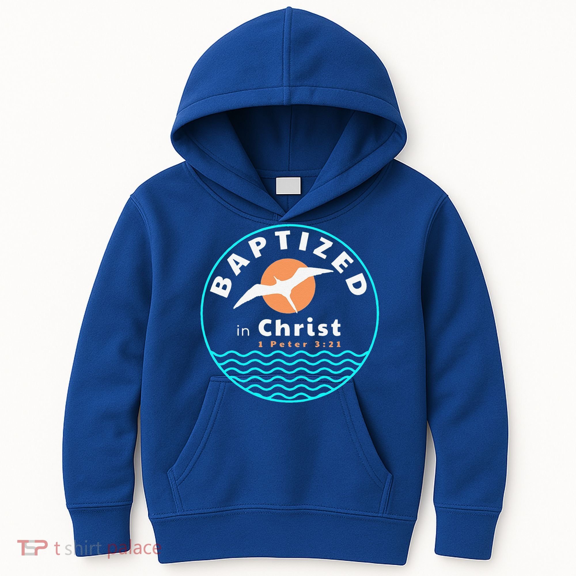 Baptized In Christ Christian Adult Baptism Kids Hoodie