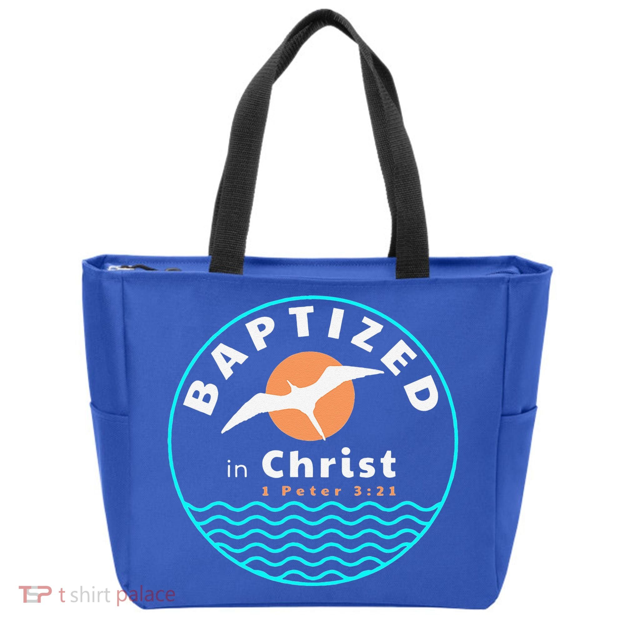 Baptized In Christ Christian Adult Baptism Tote Bag