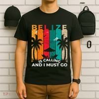 Belize Is Calling And I Must Go Vintage Summer Vibes Beach T-Shirt thumb 6