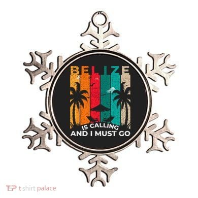 Belize Is Calling And I Must Go Vintage Summer Vibes Beach Ornament