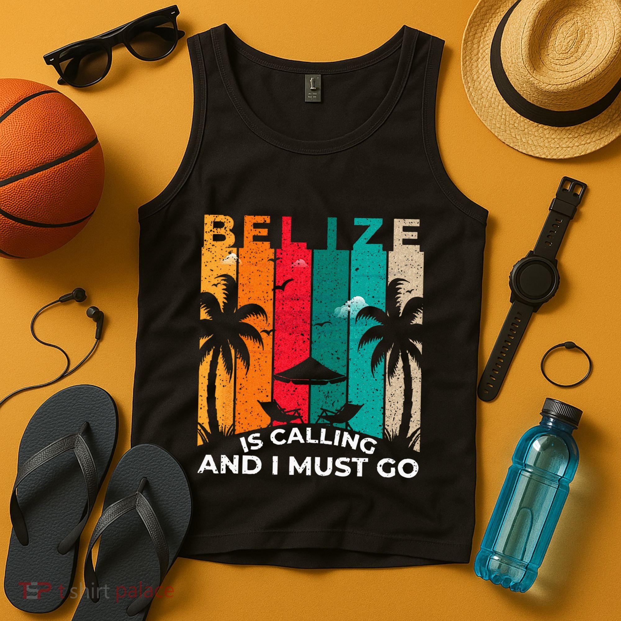 Belize Is Calling And I Must Go Vintage Summer Vibes Beach Tank Top