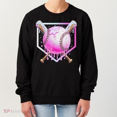 Baseball Ice Cream Home Plate Baseball Lover Women's Sweatshirt