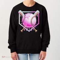 Baseball Ice Cream Home Plate Baseball Lover Women's Sweatshirt thumb 0