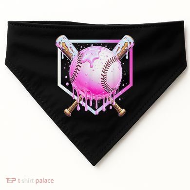 Baseball Ice Cream Home Plate Baseball Lover USA-Made Doggie Bandana
