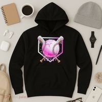 Baseball Ice Cream Home Plate Baseball Lover Hoodie thumb 3