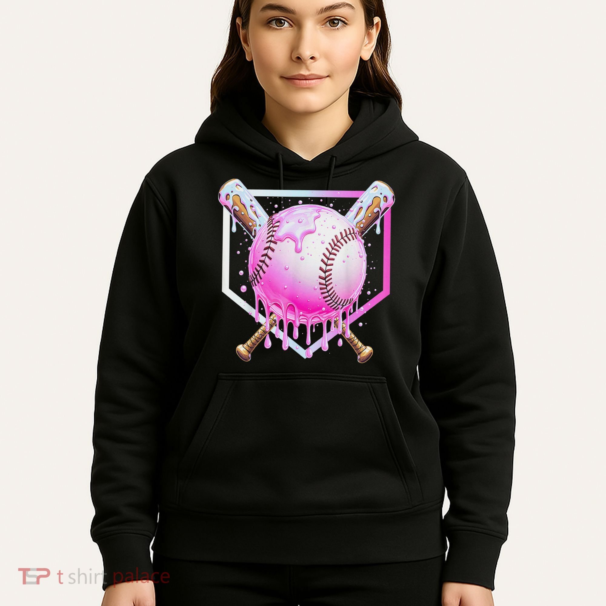 Baseball Ice Cream Home Plate Baseball Lover Hoodie