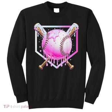 Baseball Ice Cream Home Plate Baseball Lover Sweatshirt