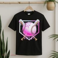 Baseball Ice Cream Home Plate Baseball Lover T-Shirt thumb 2