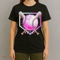 Baseball Ice Cream Home Plate Baseball Lover T-Shirt thumb 4