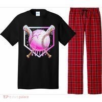 Baseball Ice Cream Home Plate Baseball Lover Pajama Set thumb 0