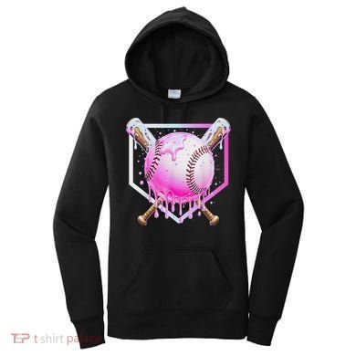 Baseball Ice Cream Home Plate Baseball Lover Women's Hoodie