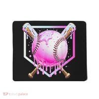 Baseball Ice Cream Home Plate Baseball Lover Mousepad thumb 0