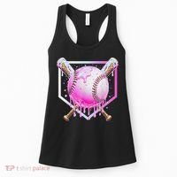 Baseball Ice Cream Home Plate Baseball Lover Women's Tank Top thumb 0