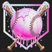 Baseball Ice Cream Home Plate Baseball Lover Hat thumb 2