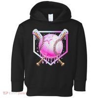 Baseball Ice Cream Home Plate Baseball Lover Toddler Hoodie thumb 0