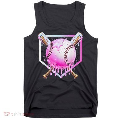 Baseball Ice Cream Home Plate Baseball Lover Tank Top