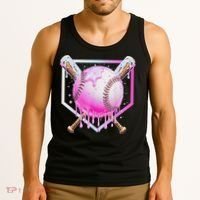 Baseball Ice Cream Home Plate Baseball Lover Tank Top thumb 3