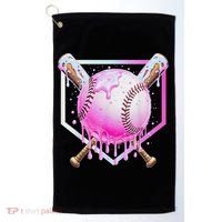 Baseball Ice Cream Home Plate Baseball Lover Golf Towel thumb 0