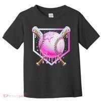 Baseball Ice Cream Home Plate Baseball Lover Toddler T-Shirt thumb 0