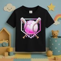 Baseball Ice Cream Home Plate Baseball Lover Toddler T-Shirt thumb 3