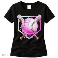 Baseball Ice Cream Home Plate Baseball Lover Women's T-Shirt thumb 0