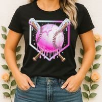 Baseball Ice Cream Home Plate Baseball Lover Women's T-Shirt thumb 2