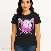 Baseball Ice Cream Home Plate Baseball Lover Women's T-Shirt thumb 4