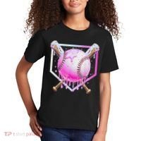 Baseball Ice Cream Home Plate Baseball Lover Kids T-Shirt thumb 2