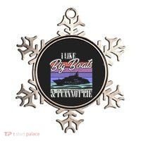 Boating I Cruise Ship I Like Big Boats And I Cannot Lie Gift Ornament thumb 0