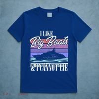 Boating I Cruise Ship I Like Big Boats And I Cannot Lie Gift T-Shirt thumb 5