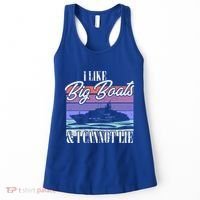 Boating I Cruise Ship I Like Big Boats And I Cannot Lie Gift Women's Tank Top thumb 0