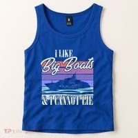 Boating I Cruise Ship I Like Big Boats And I Cannot Lie Gift Tank Top thumb 2
