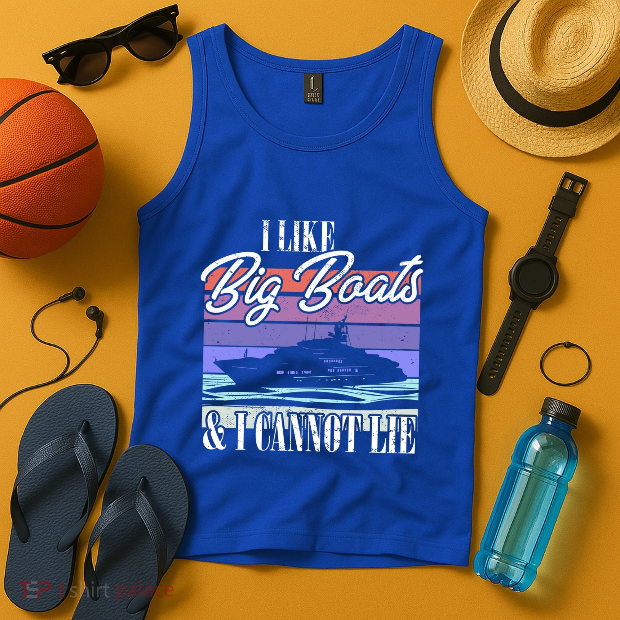 Boating I Cruise Ship I Like Big Boats And I Cannot Lie Gift Tank Top