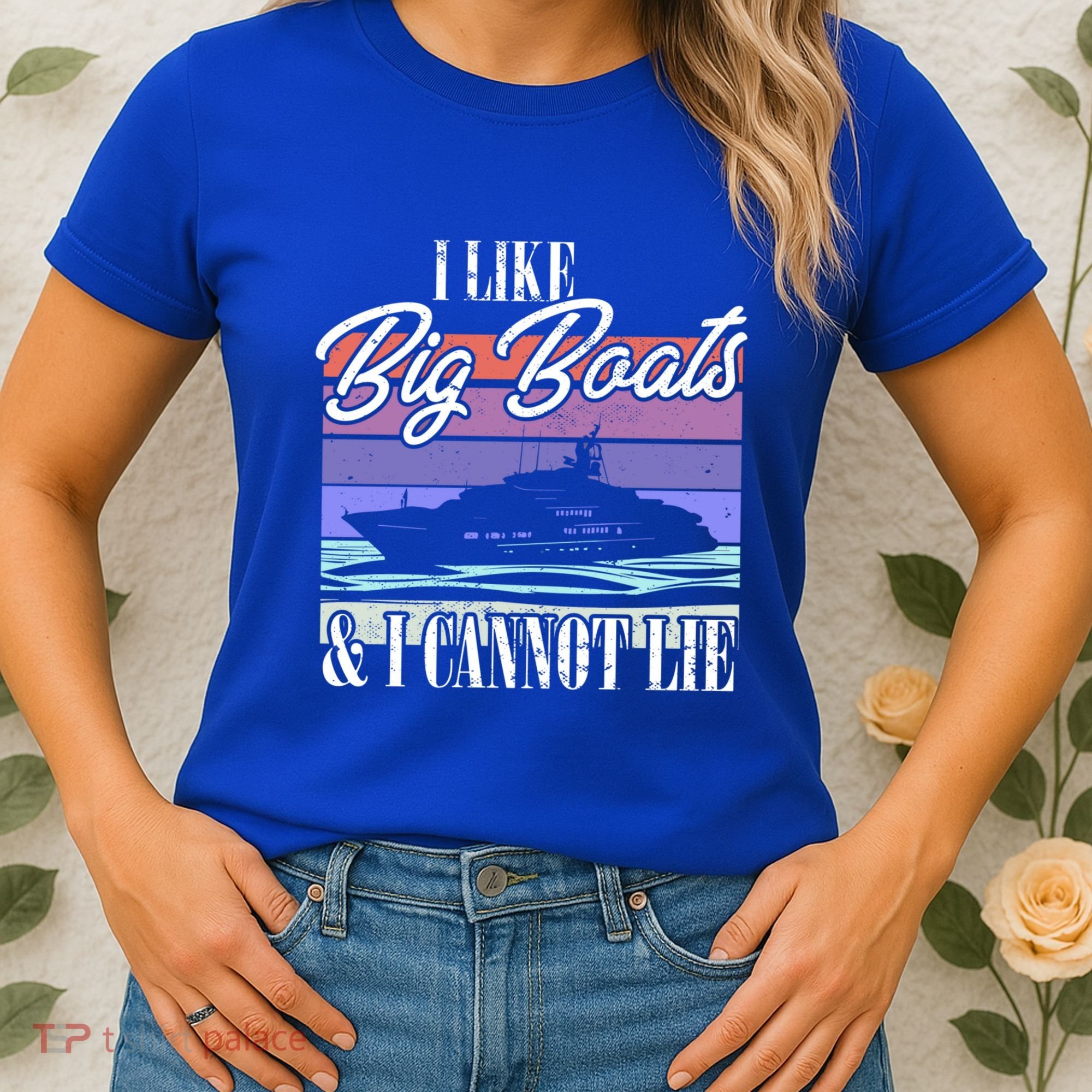 Boating I Cruise Ship I Like Big Boats And I Cannot Lie Gift Women's T-Shirt