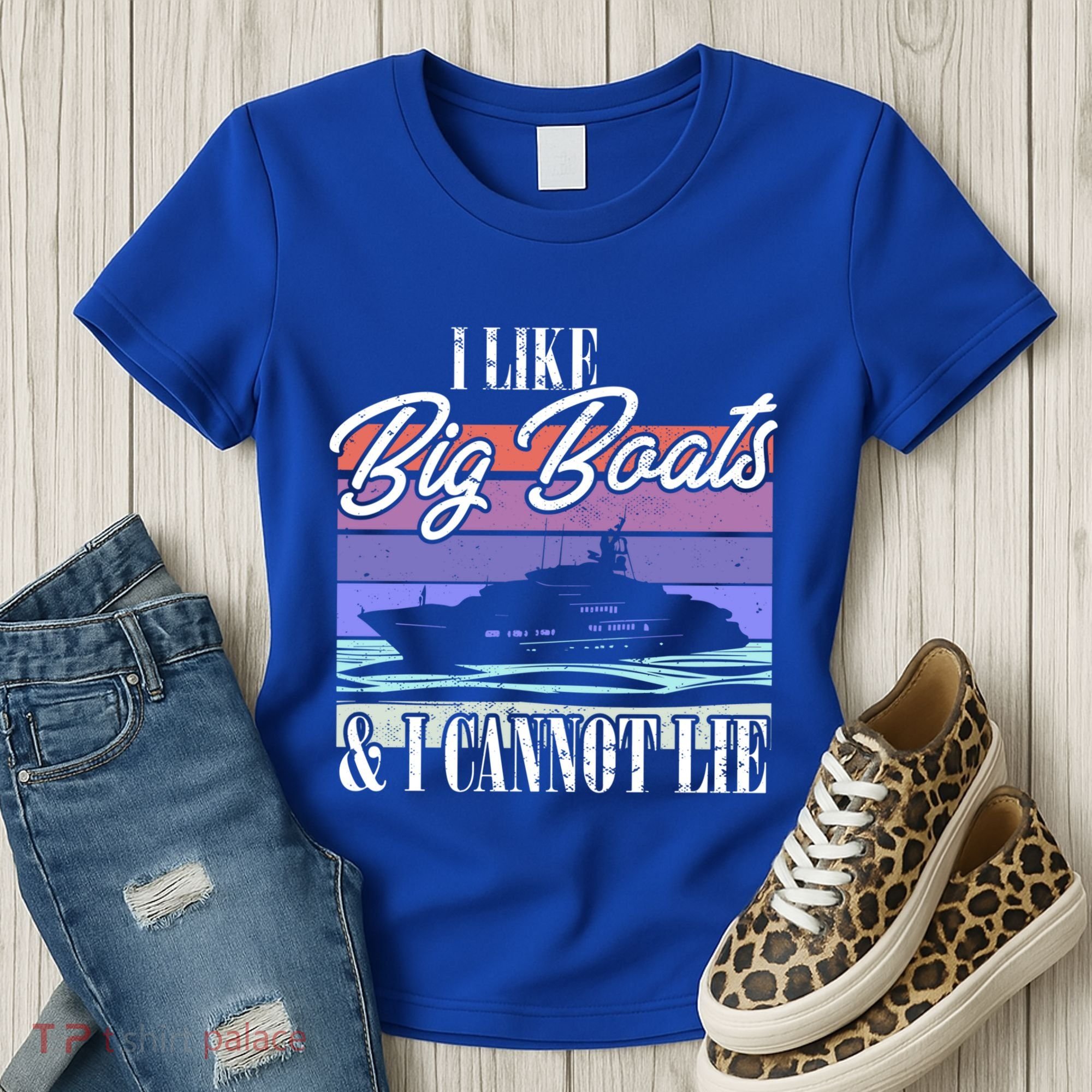 Boating I Cruise Ship I Like Big Boats And I Cannot Lie Gift Women's T-Shirt