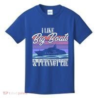 Boating I Cruise Ship I Like Big Boats And I Cannot Lie Gift Kids T-Shirt thumb 0
