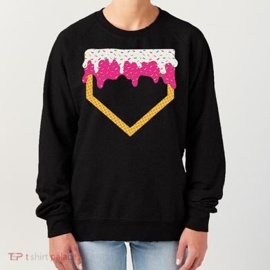 Baseball Ice Cream Dripping Drip Women's Sweatshirt