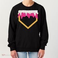 Baseball Ice Cream Dripping Drip Women's Sweatshirt thumb 0