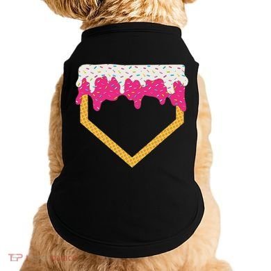Baseball Ice Cream Dripping Drip Doggie Tank