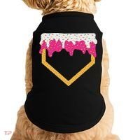 Baseball Ice Cream Dripping Drip Doggie Tank thumb 0
