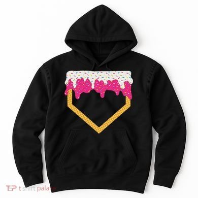 Baseball Ice Cream Dripping Drip Hoodie