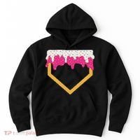 Baseball Ice Cream Dripping Drip Hoodie thumb 0