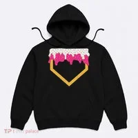 Baseball Ice Cream Dripping Drip Hoodie thumb 0