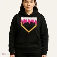 Baseball Ice Cream Dripping Drip Hoodie thumb 5