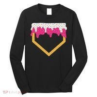 Baseball Ice Cream Dripping Drip Long Sleeve Shirt thumb 0