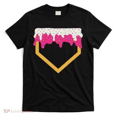Baseball Ice Cream Dripping Drip T-Shirt