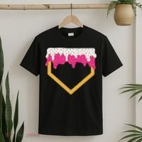 Baseball Ice Cream Dripping Drip T-Shirt thumb 2