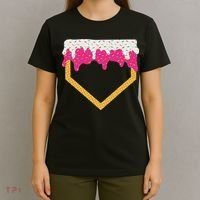 Baseball Ice Cream Dripping Drip T-Shirt thumb 4